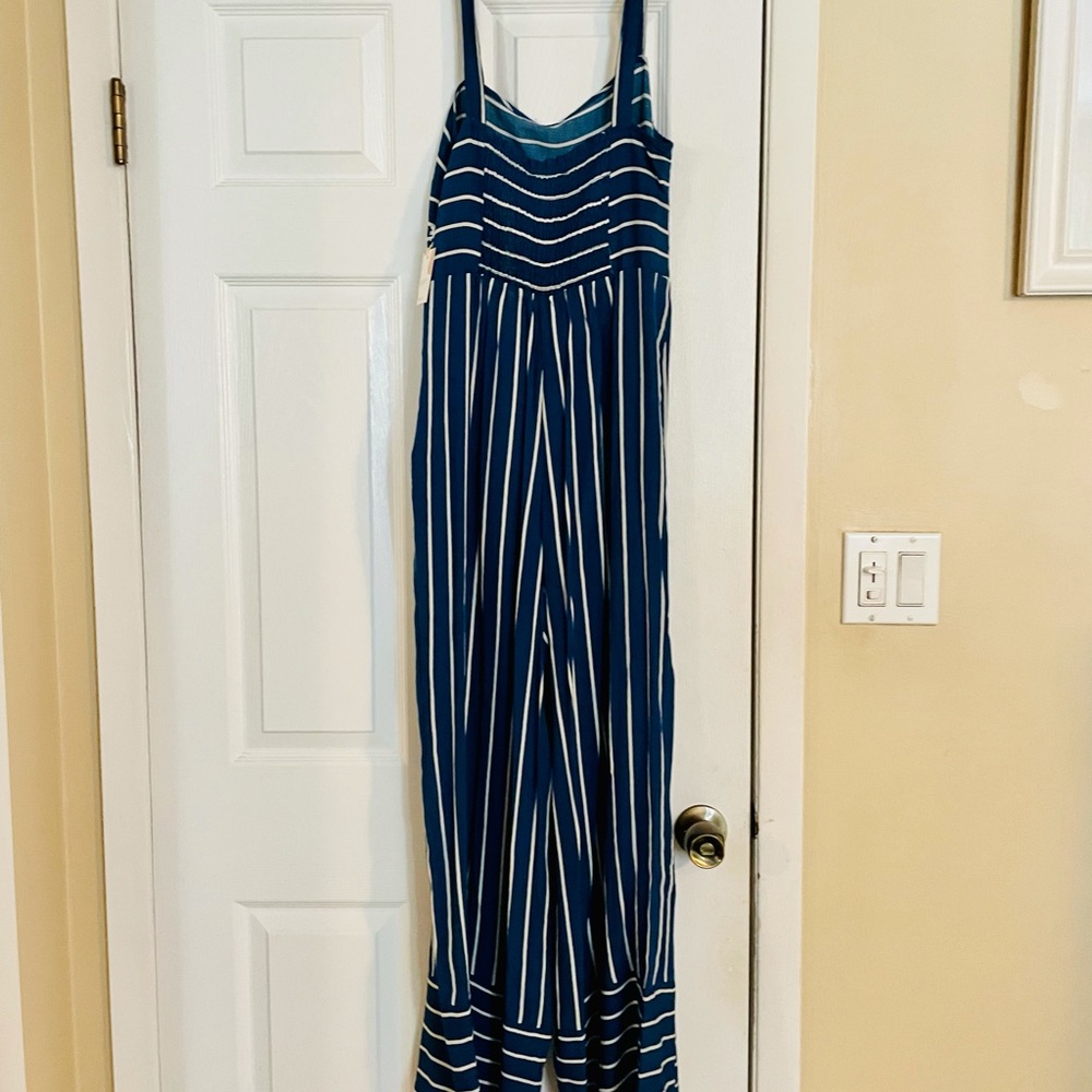 Forever21 Resort Collection Striped Jumpsuit, LGE - Picture 3 of 10